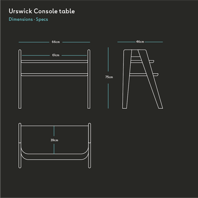 Urswick Console Table in Ash - Quanstrom Studio